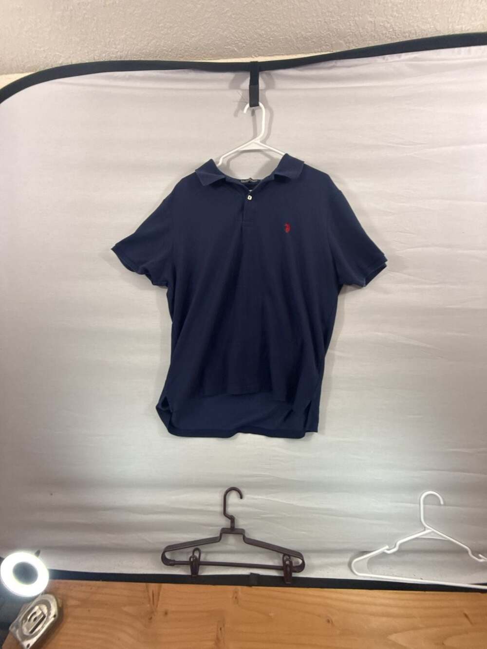U.S. Polo Assn. Performance Pique Polo Size XL Navy Blue